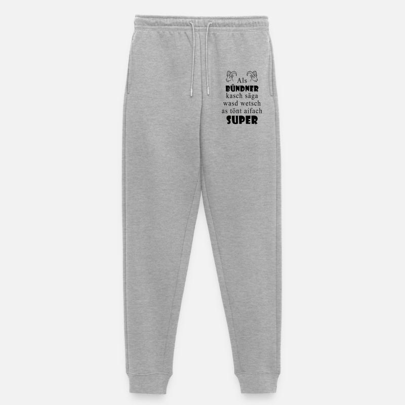 Dialecte des Grisons Super expression - Pantalon de jogging Premium bio Femme - gris chiné