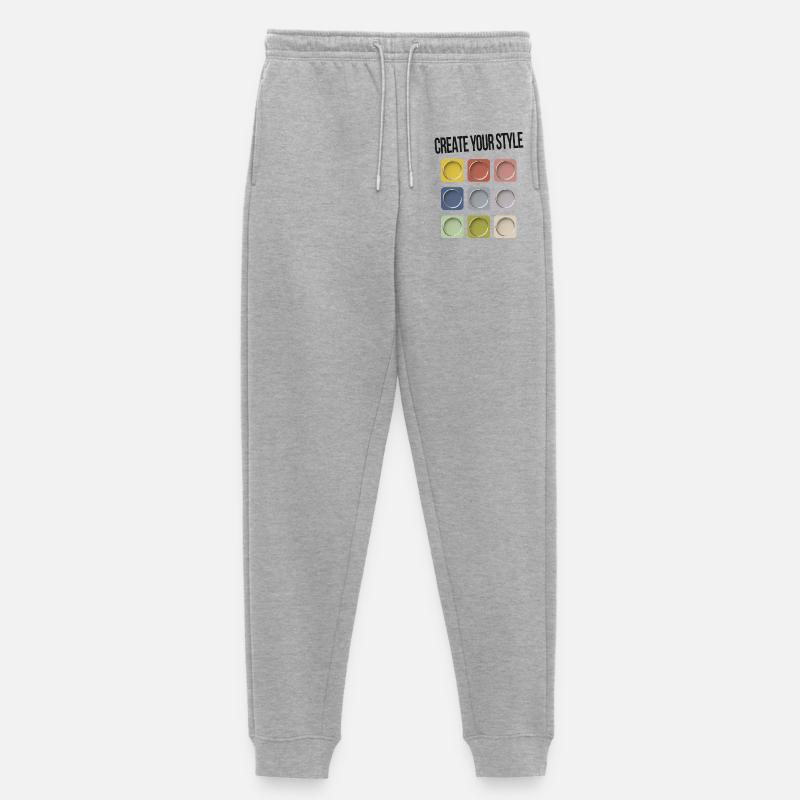 Create Your Style – Modernes Statement - Frauen Premium Bio Jogginghose - Grau meliert