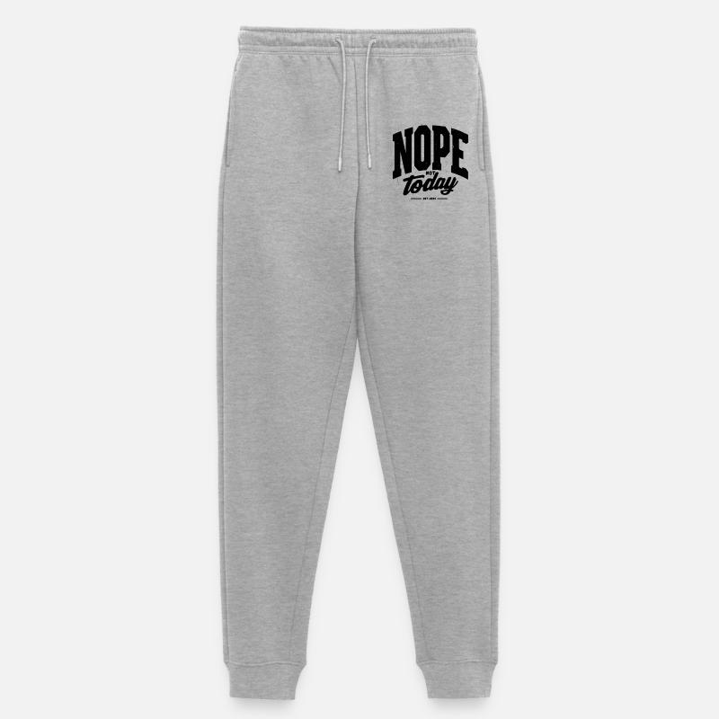 N O P E - Frauen Premium Bio Jogginghose - Grau meliert