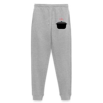 Kochtopf Dampf Kochen - Frauen Premium Bio Jogginghose - Grau meliert - Vorne - Selfina (174cm)