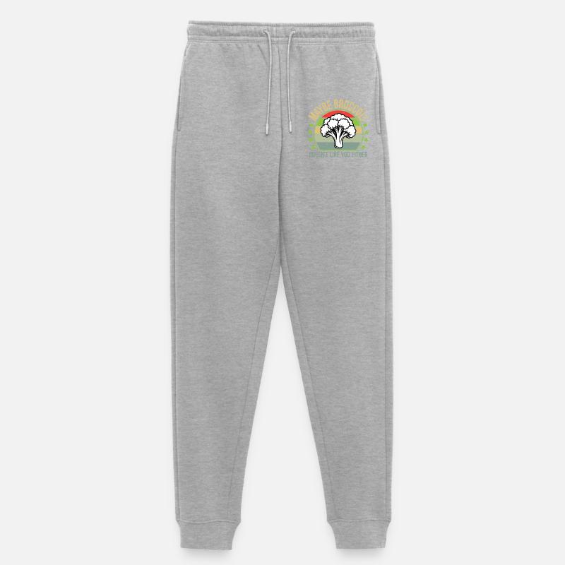 Maybe Broccoli Doesn't Like You Either I Hate - Women's Premium Organic Joggers - heather grey