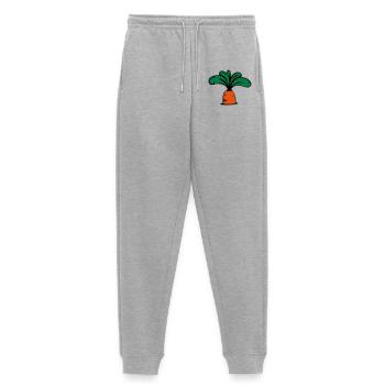 Carrot icon - Women's Premium Organic Joggers - heather grey - Front - Selfina (174cm)