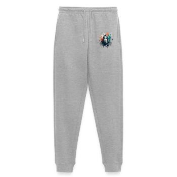 Halloween cute ghost - Women's Premium Organic Joggers - heather grey - Front - Selfina (174cm)