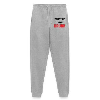 Vertrau mir, ich bin betrunken – Alkohol - Frauen Premium Bio Jogginghose - Grau meliert - Vorne - Selfina (174cm)