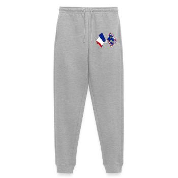 Centre-Val de Loire & France - Women's Premium Organic Joggers - heather grey - Front - Selfina (174cm)