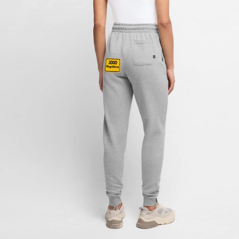 OLD POSTCODE POSTCODE RETRO 3000 MAGDEBURG OSTEN Women's Premium Organic Joggers