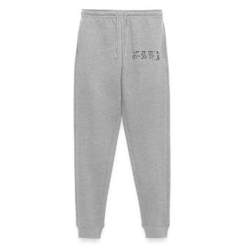 Coordonnées : Delémont, Jura, Suisse - Pantalon de jogging Premium bio Femme - gris chiné - Devant - Selfina (174cm)