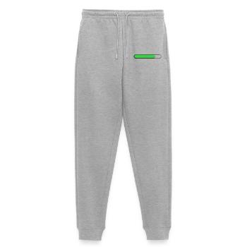 Average gauge Green (three quarters) - Women's Premium Organic Joggers - heather grey - Front - Selfina (174cm)