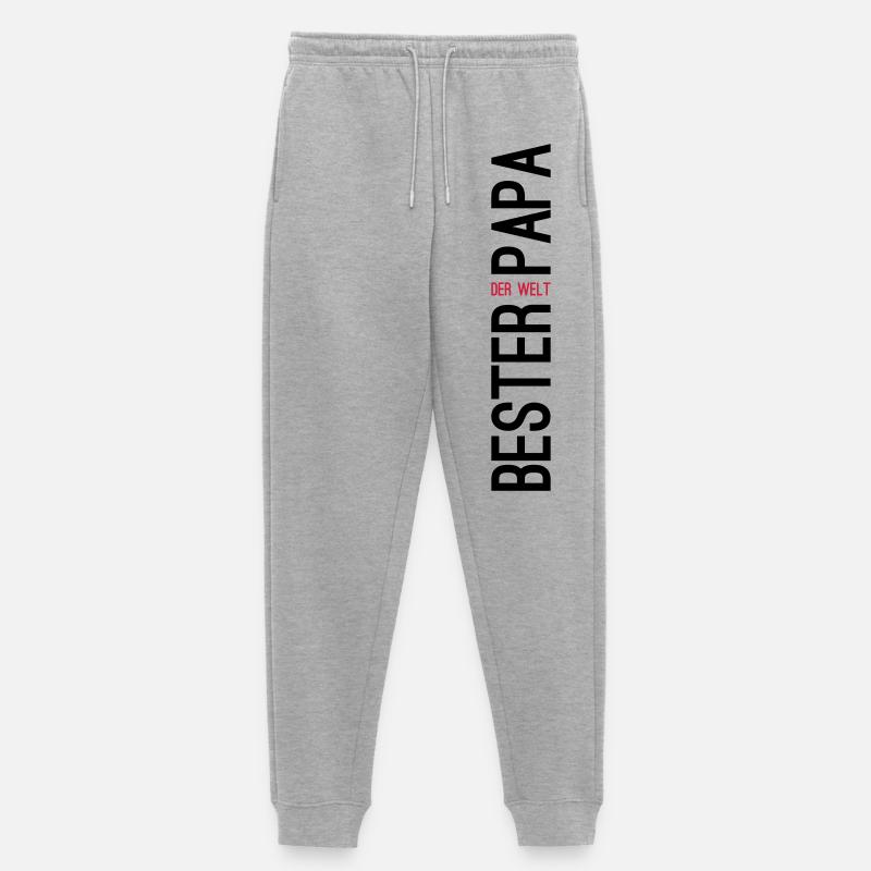 Bester Papa der Welt Geschenk - Frauen Premium Bio Jogginghose - Grau meliert