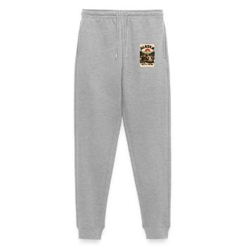 Paysages rétro des ours de la frontière de l’Alaska - Pantalon de jogging Premium bio Femme - gris chiné - Devant - Selfina (174cm)