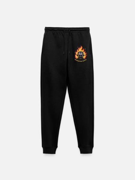 Flammenhelm: Brennende Metallkunst - Frauen Premium Bio Jogginghose - Schwarz