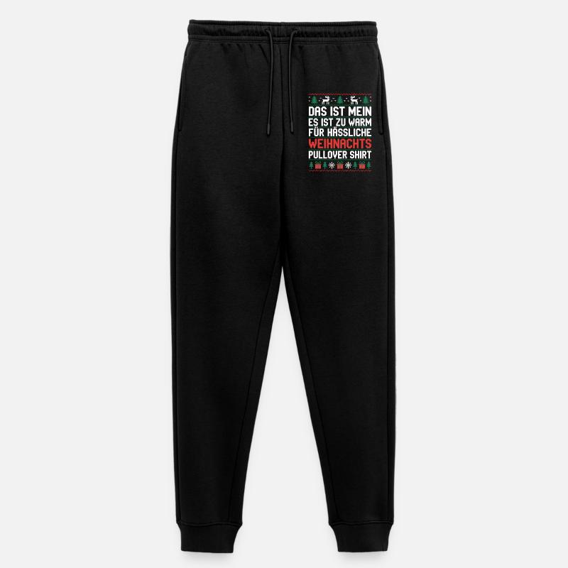 Weihnachtspullover Spruch Es ist zu warm - Frauen Premium Bio Jogginghose - Schwarz
