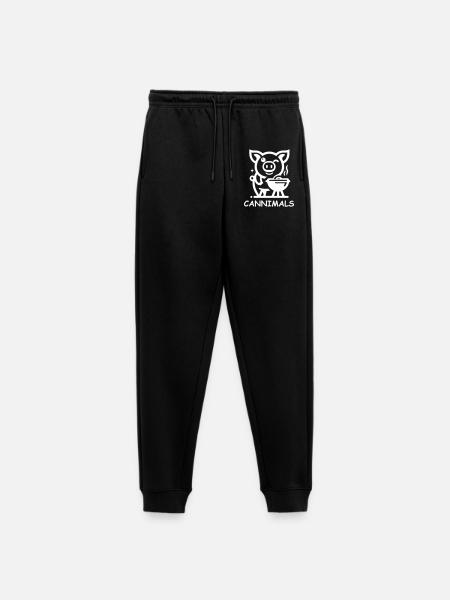 Cannimals – Logo White Edition - Frauen Premium Bio Jogginghose - Schwarz