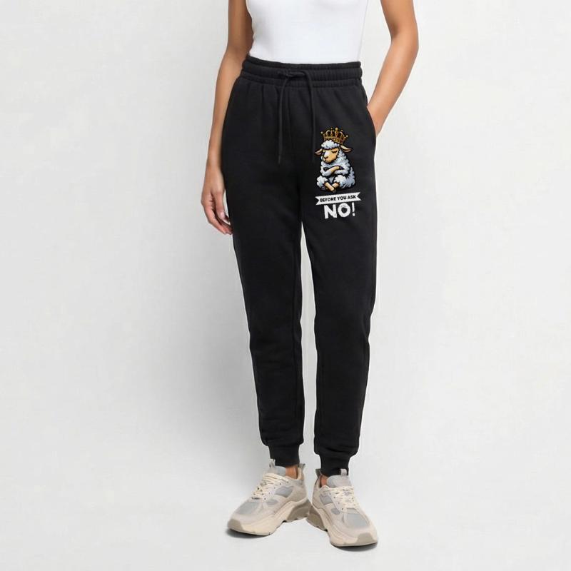 Before You Ask Schaf Schafe Schäfer Schafhalter  Frauen Premium Bio Jogginghose