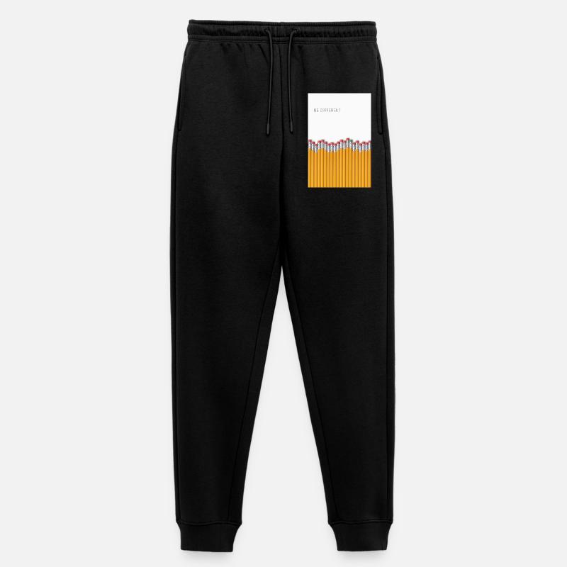 Be Different Minimalist Statement Design - Women's Premium Organic Joggers - black