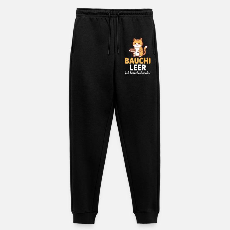 Bauchi leer Katze mit Kaffee - Frauen Premium Bio Jogginghose - Schwarz