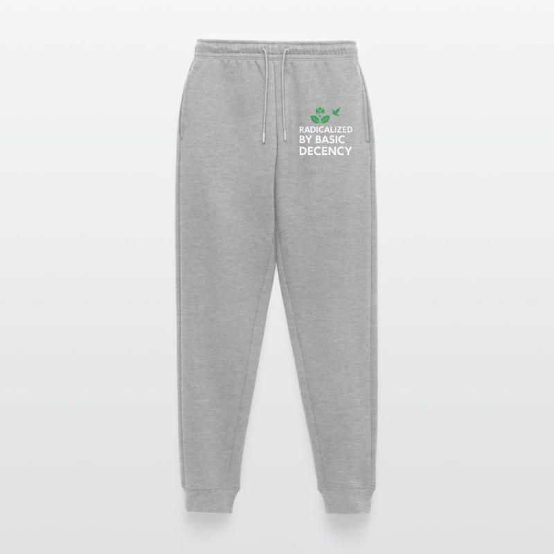 Radicalized By Basic Decency Statement shirt decal Women's Premium Organic Joggers