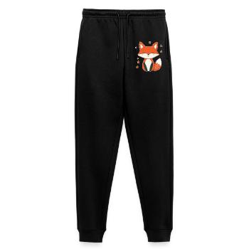 Fuchs und Sterne - Frauen Premium Bio Jogginghose - Schwarz - Vorne - Selfina (174cm)