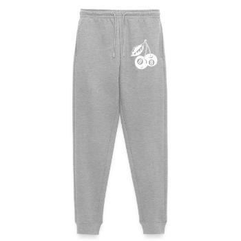 8-Ball Cherries Creative Minimalist - Women's Premium Organic Joggers - heather grey - Front - Selfina (174cm)
