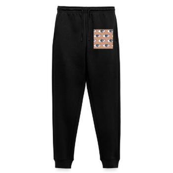 Eyes lined up - Women's Premium Organic Joggers - black - Front - Selfina (174cm)