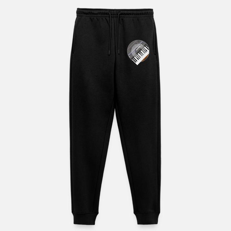 electro synth - Women's Premium Organic Joggers - black