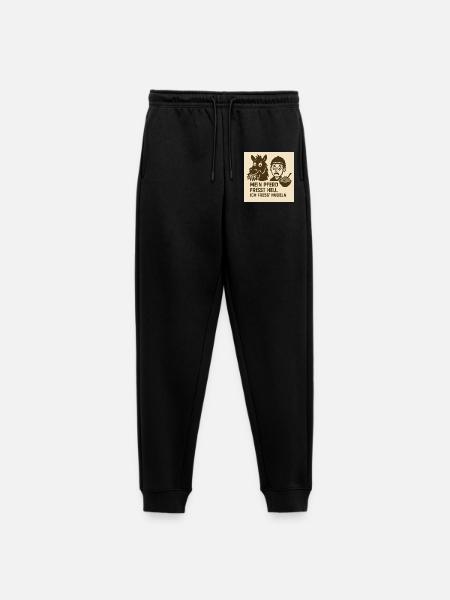 Pferd frisst Heu Nudeln - Frauen Premium Bio Jogginghose - Schwarz