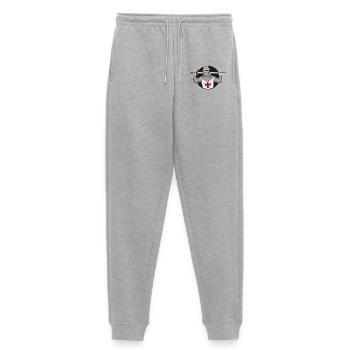 Croisé | Chevalier - Pantalon de jogging Premium bio Femme - gris chiné - Devant - Selfina (174cm)