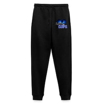 Liebe Polizei Polizist Spruch Beruf - Frauen Premium Bio Jogginghose - Schwarz - Vorne - Selfina (174cm)