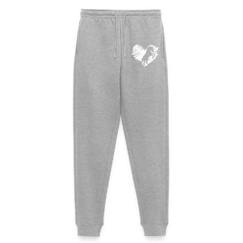 J’adore les chevaux - Pantalon de jogging Premium bio Femme - gris chiné - Devant - Selfina (174cm)