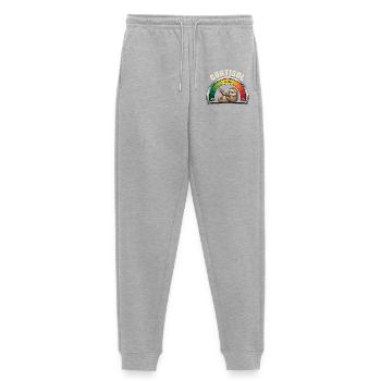 Sloth Cortisol Low Stress - Women's Premium Organic Joggers - heather grey - Front - Selfina (174cm)