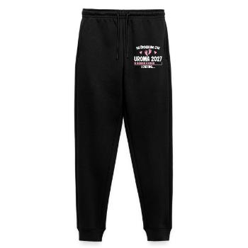 Beförderung zur Uroma 2027 – Loading - Frauen Premium Bio Jogginghose - Schwarz - Vorne - Selfina (174cm)