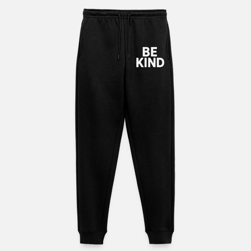 Be kind slogan plain - Women's Premium Organic Joggers - black