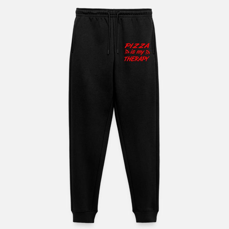Pizza - Frauen Premium Bio Jogginghose - Schwarz