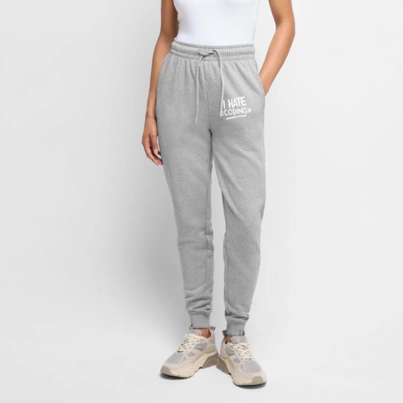 I Hate Coding Computer Web Programmer Women's Premium Organic Joggers