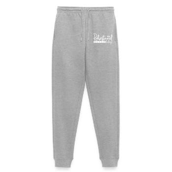 Ruhestand 2026 – Abschiedsgeschenk für Kollegen - Frauen Premium Bio Jogginghose - Grau meliert - Vorne - Selfina (174cm)