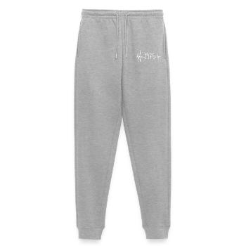 1975 - Women's Premium Organic Joggers - heather grey - Front - Selfina (174cm)