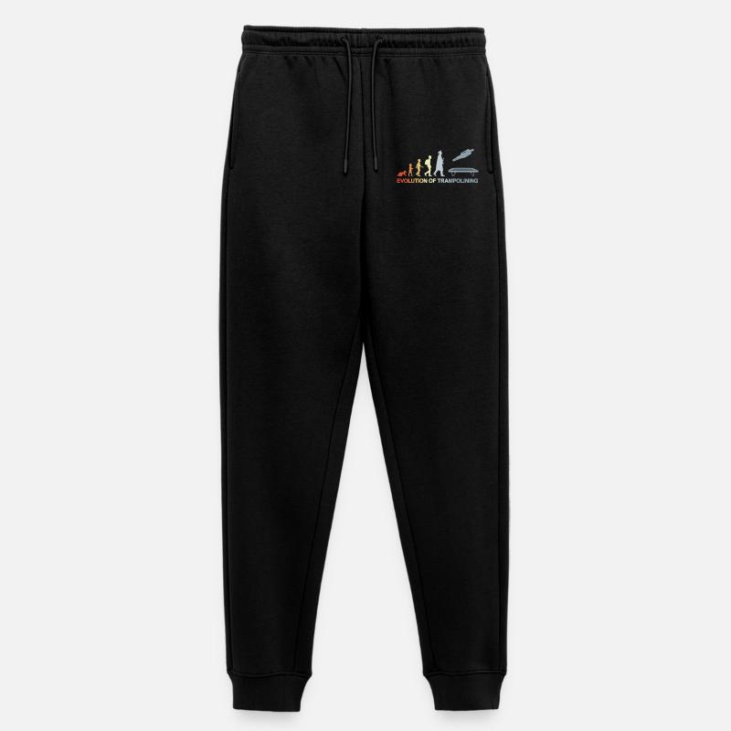 Vintage Trampolinspringer Evolution - Frauen Premium Bio Jogginghose - Schwarz