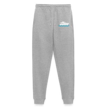 Yacht Silhouette Bateau à moteur - Pantalon de jogging Premium bio Femme - gris chiné - Devant - Selfina (174cm)