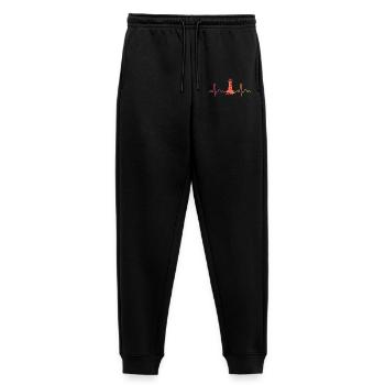 Leuchtturm Herzschlag Moin Nordsee und Ostsee Gesc - Frauen Premium Bio Jogginghose - Schwarz - Vorne - Selfina (174cm)
