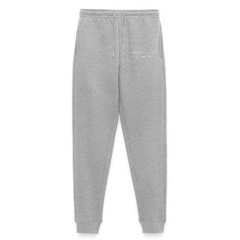 farbenfrohes shirt mit lustigem spruch - Frauen Premium Bio Jogginghose - Grau meliert - Vorne - Selfina (174cm)