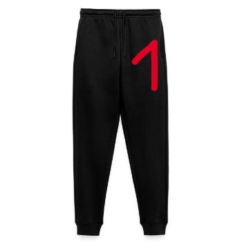 1 Nummer eins Zahl rot Geburtstag - Frauen Premium Bio Jogginghose - Schwarz - Vorne - Selfina (174cm)