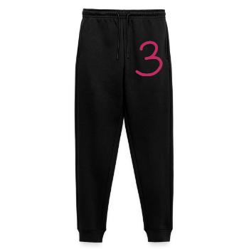 3 Numéro trois numéro anniversaire - Pantalon de jogging Premium bio Femme - noir - Devant - Selfina (174cm)
