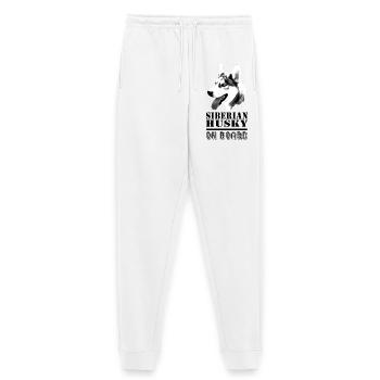 Husky on Board - Frauen Premium Bio Jogginghose - Weiß - Vorne - AI Model Male 178 dark (178cm)