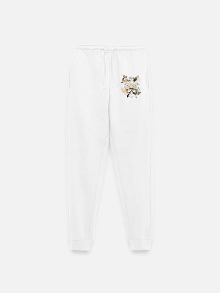 Yoga - Frauen Premium Bio Jogginghose - Weiß