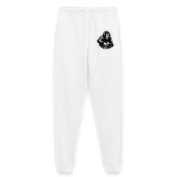 DJ The Monkey Dance Banksy Style - Frauen Premium Bio Jogginghose - Weiß - Vorne - AI Model Male 178 dark (178cm)