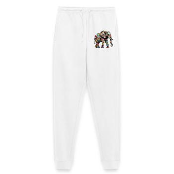 Elefant - Frauen Premium Bio Jogginghose - Weiß - Vorne - AI Model Male 178 dark (178cm)