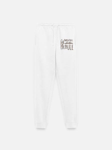 Boule - Frauen Premium Bio Jogginghose - Weiß