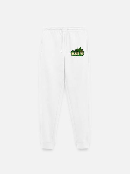 Dub Reggae Bless Up Jungle - Frauen Premium Bio Jogginghose - Weiß