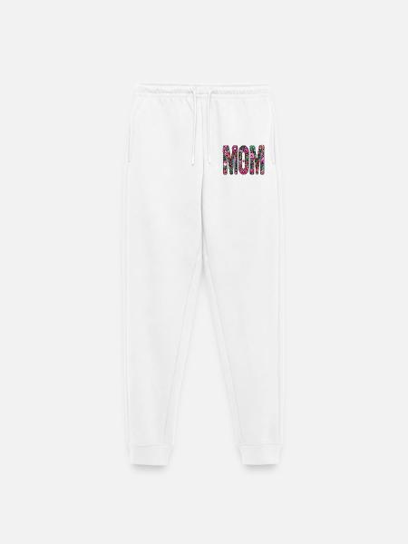 Mama - Frauen Premium Bio Jogginghose - Weiß