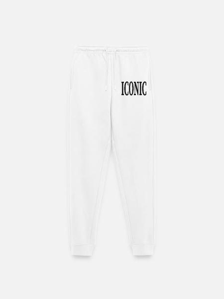 ICONIC - Frauen Premium Bio Jogginghose - Weiß